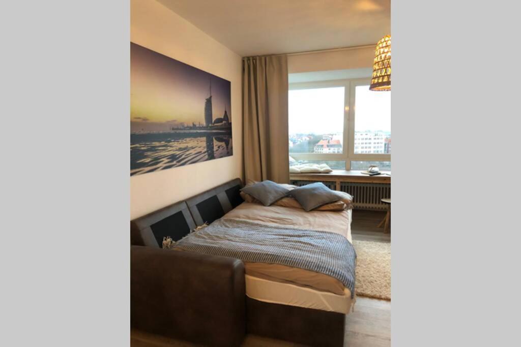 Yachtpanorama Weser Und Yachthafenblick 1 Zi 7Og Bremerhaven Bagian luar foto